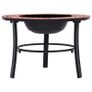 Mosaic Fire Pit Terracotta 68cm Ceramic Image 2