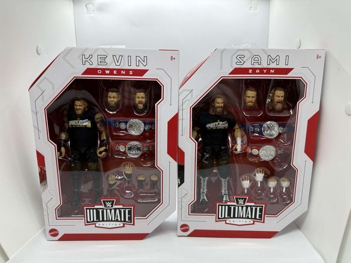 wwe ultimate edition Kevin Owen's & Sami Zayn action figures