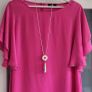WALLIS fuschia embellished sleeve Sz 16UK Image 9