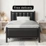 Single Bed Frame with Upholstered Headboard Image 2