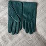 Dents Leather Turquoise Gloves (M) 7.5 Image 2