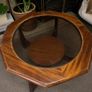 Mid Century Octagonal Coffee Table with Glass Top Image 10
