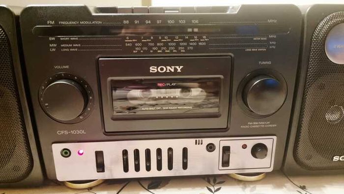 From 1993 Sony CFS 1030L Radio Cassette Recorder.