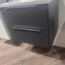 Avara fluted 600 wall hung multiple colours Anthracite/sage green/white Image 2