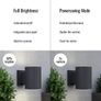 Grantham Up and Down Outdoor Solar Powered Wall Light Image 4