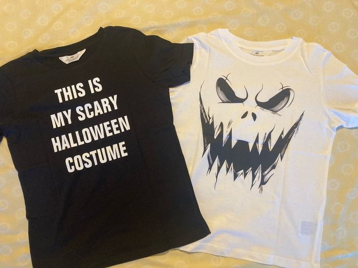 Halloween tshirts 8-10y