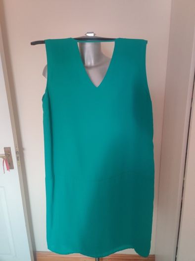 Lavand green knee length dress size XL UK14 EU42 perfect condition Postage included