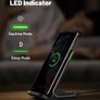 Wireless Charger, 15W Fast Wireless Charging Stand Qi Certified Sleep-friendly Adaptive Light & Dual Charging Modes for iPhone 15 14 13 12 11 Pro Max XR Plus Samsung S23 S22 Google Pixel LG etc Image 4