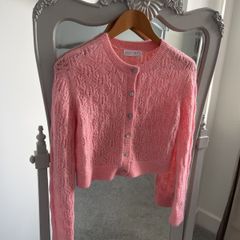 Pretty Coral Pink Cardi size XS