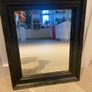 Solid Wood Framed Mirror . Rustic Black (65 x 55 cm) Image 2