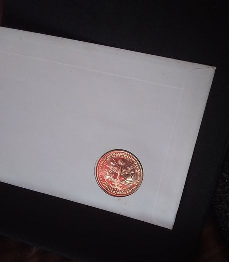 Vintage 1993 Elvis Presley 5 Dollar Coin and Stamp Commemorative First Day Cover (PNC)