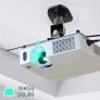 Projector Bracket Mount on Ceiling or Wall for Projection | 10kg Capacity | Universal | Heavy Duty | Fittings Included | Rotate 360 Image 3