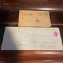 Vintage check and envelope Image 4