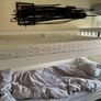 Single bed, white solid wood frame Image 2