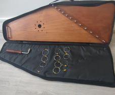 Handcrafted 12-string Gusli Zither Psaltery Folk Instrument