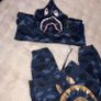 BAPE full navy and blue camo tracksuit Image 4