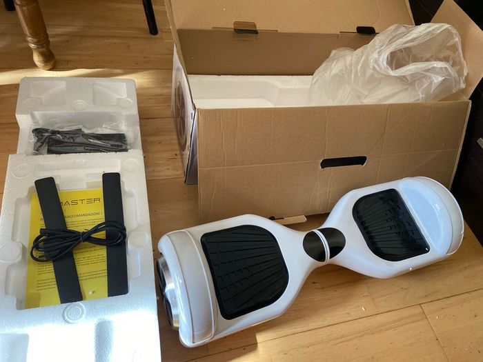 Master hoverboard street board White