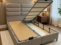 main image for ad Ottoman double beds on sale beige and grey color