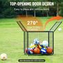 Rolling Sports Ball Storage Cart 85 x 67.5 x 82.5 cm Image 2