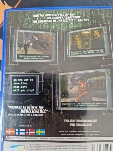Enter the Matrix PlayStation 2 Ps2 Games Original