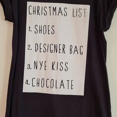 River Island Christmas Slogan T-Shirt