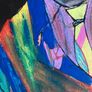 Original James Joyce Portrait in Abstract Painting by Artist Image 4