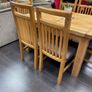 Solid wood table and 6 chairs Image 4