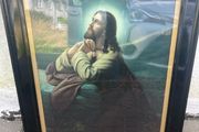 1940s holy picture framed free postage