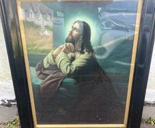 1940s holy picture framed free postage