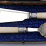 Vintage Art Deco Hallmarked Silver Plated Fish Servers: Sheffield Image 2
