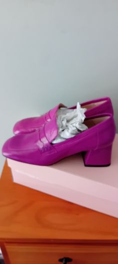 Marian Block Heel Loafers