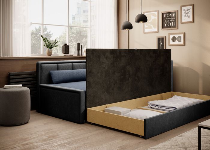 Sofa bed Fuelgo solution for unexpected guests . Big sleeping space