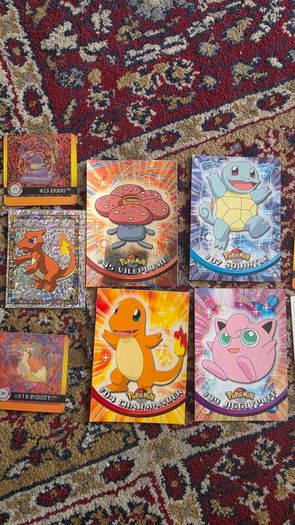 Pokemon Topps Cards also lenticular cards and stickers