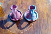 Michael Kennedy candlesticks x 2