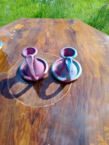 Michael Kennedy candlesticks x 2