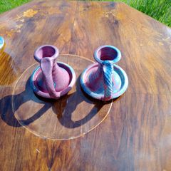 Michael Kennedy candlesticks x 2