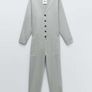 Zara Textured Jumpsuit Image 4