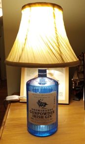 Handcrafted Drumshanbo Gunpowder Gin Bottle Lamp
