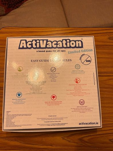 ACTIVACATION "Irish -made Board-game"