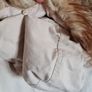 Cream Winter Coat Fur Lined SIZE 6 Image 2