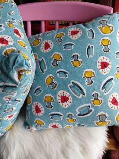 2 X Vintage hand made cushions