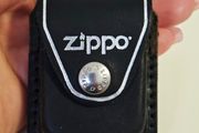 Zippo Lighter Pouch with Loop Black