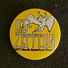 Led zeppelin, pin back button badge.