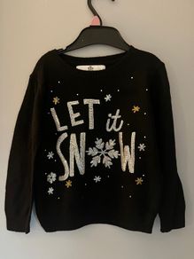 Marks & Spencer Christmas cotton jumper Age 1&1/2 - 2 EUC