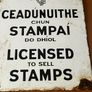 Original Enamel signs license to sell stamps. Collection times and days Image 4