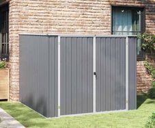 Garden Shed Grey 195x198x159 cm