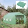 Walk In Greenhouse Cover Replacement Plant Growhouse PE Cover 3.5x3x2m Green Image 6