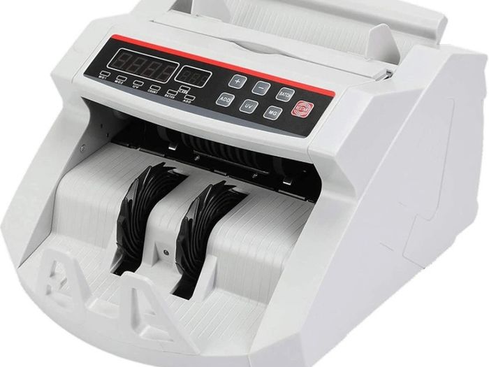 Money Bill Counter 1000 PCS/min 80W Currency Cash Counting Machine UV MG Counterfeit Detection with LED Display (FREE POSTAGE)