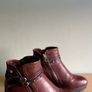 Brown Leather Ankle Boots With Wedge Size 40 (uk 7).  Spanish Brand Xti Quality Soft Leather Boots & Excellent Condition Image 2