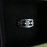 Vintage White Sapphire Floral Ring Image 6